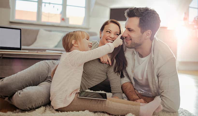 Family at home